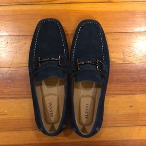 Alfani Men’s James Driving Moccasins with B, Navy